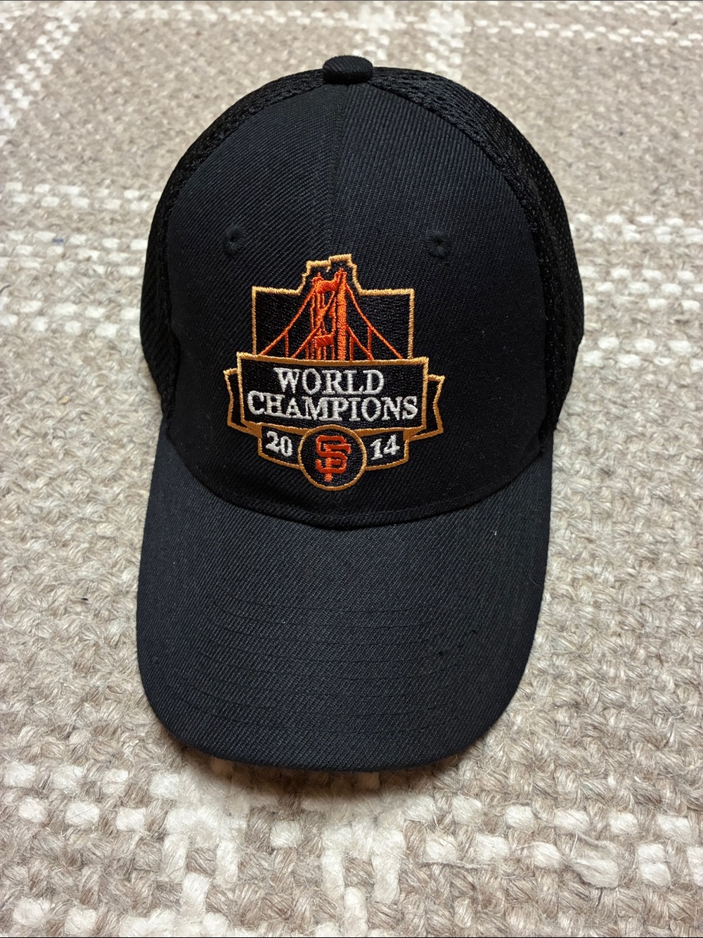San Francisco Giants "World Champions 2014" Black Trucker Cap